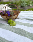 SEAFOAM GREEN & WHITE STRIPE