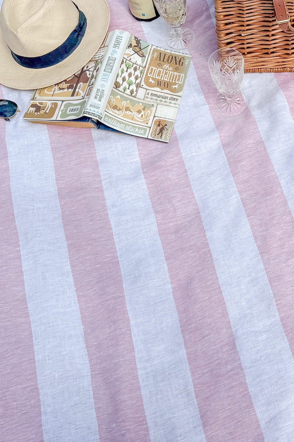 CONCH PINK & WHITE STRIPE
